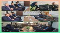 دیدار مدیران حوزه بهداشت و درمان شهرستان دامغان با فرمانده انتظامی شهرستان به مناسبت هفته نیروی انتظامی